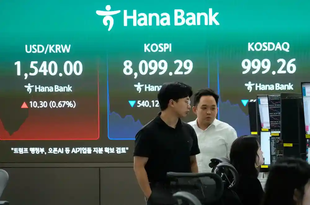 Asian Shares Slide as South Korea’s Kospi Plunges Over 5%